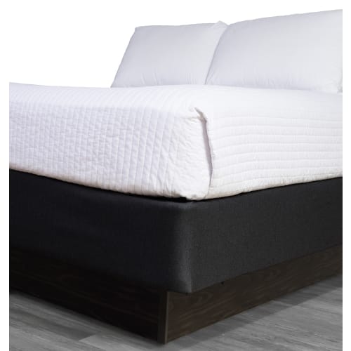 Envoltura de cama Camden, 100% poliéster, doble estándar, se adapta a profundidades de hasta 11" de profundidad, carbón